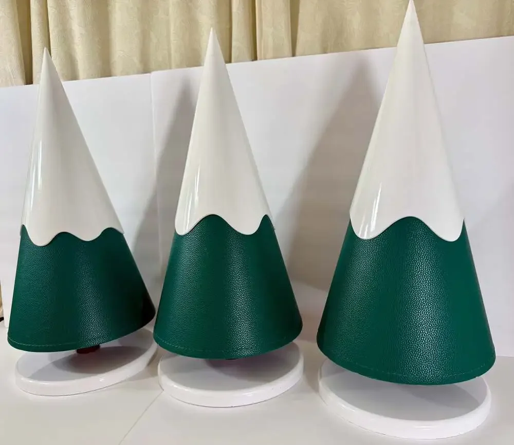 Decorative Faux Leather Christmas Trees, Storefront or Window Decor